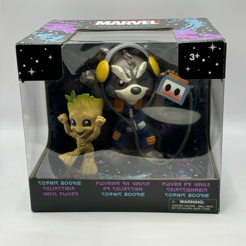 Disney WonderGround Guardians Cosmic Boogie Rocket Groot Vinyl Figure